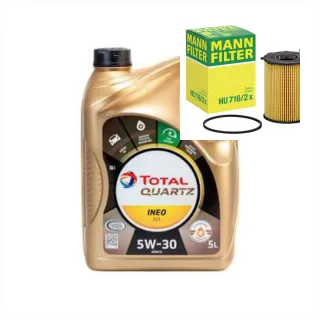 Aceite Total Quartz INEO ECS 5W-30 5L+filtro psa