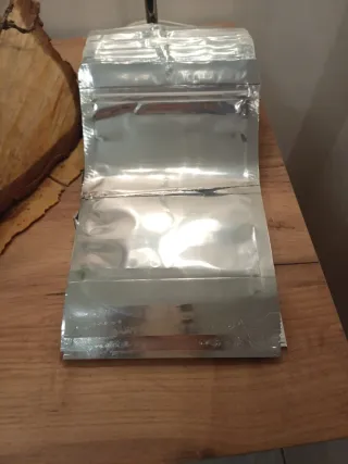 100 Buste per alimenti argento