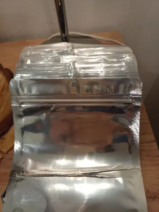 100 Buste per alimenti argento