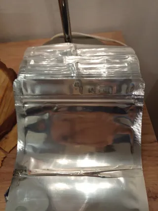 100 Buste per alimenti argento