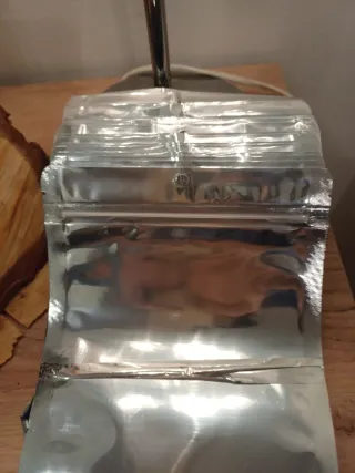 100 Buste per alimenti argento