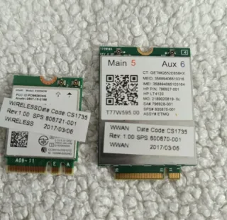 Pantalla HP Elitebook G3 820+ Tarjeta wifi y 4g