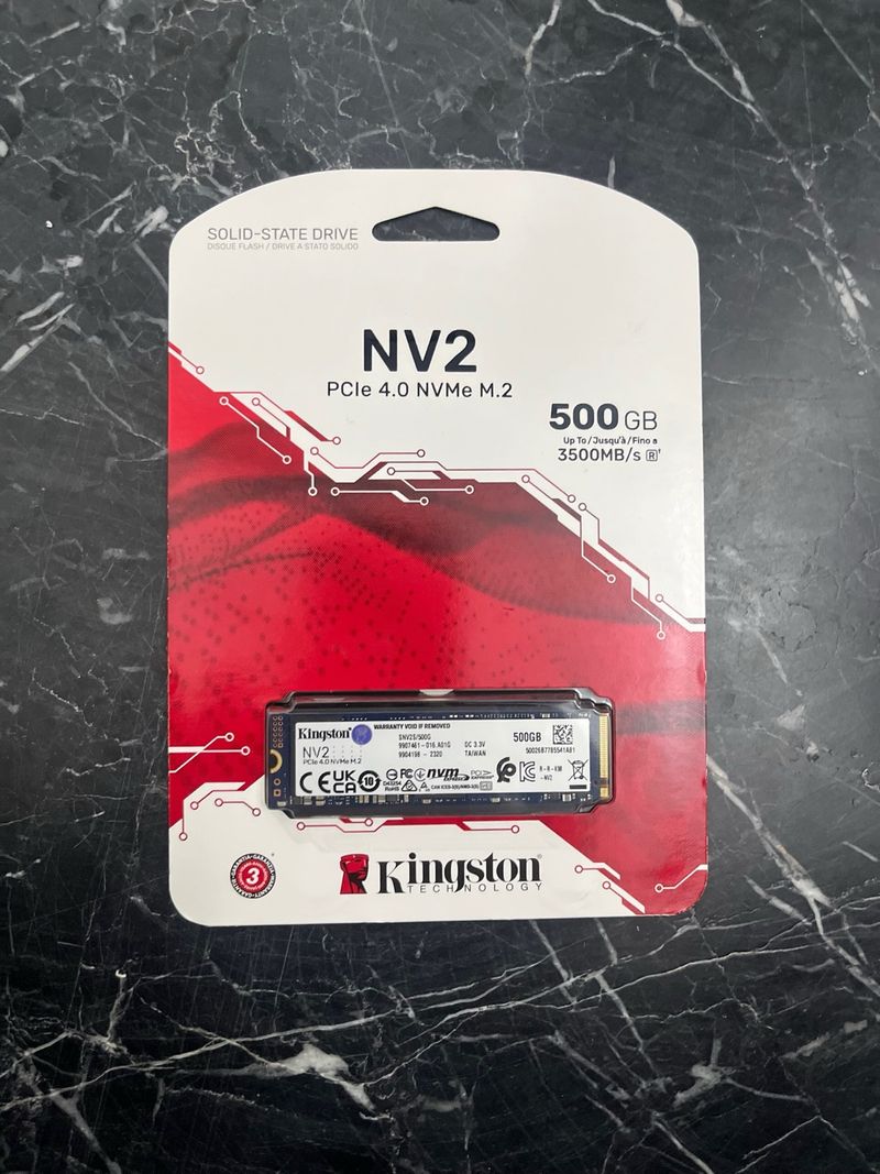 Disco SSD Kingston NV2 500GB PCIe 4.0 NVMe M.2