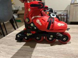 Patines niña Talla 32 + Casco Mariquita