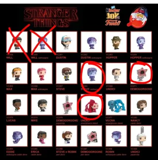 Kinder Joy Stranger Things Funko Pop