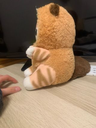 Peluche gato disfraz castor