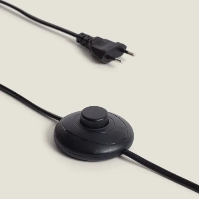 A ESTRENAR Lámpara de pie de bambú y metal