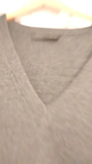 Jersey Zara gris con puntilla