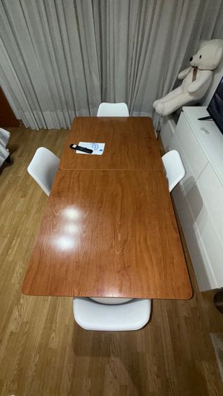 Mesa comedor extensible madera