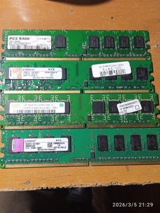 4x RAM DDR2 1GB Kingston