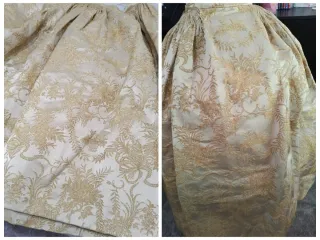 Falda Alicantina Beige y Dorada