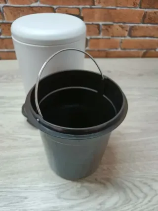 Papelera Baño con Pedal de Acero Inoxidable, 3 L.