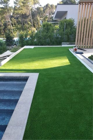 Césped artificial para exteriores