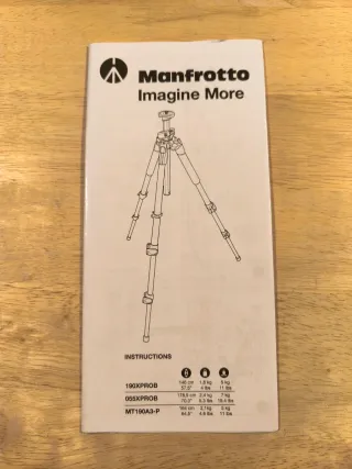 Trípode Manfrotto+Rótula+Bolsa de transporte