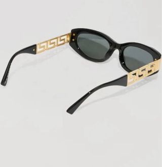 Occhiali da sole Versace neri e dorati