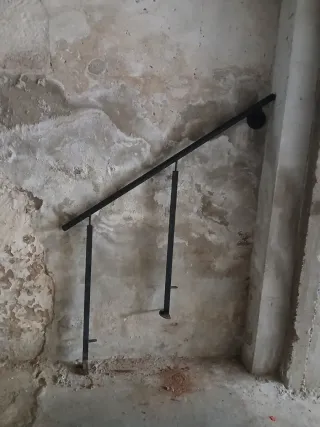 Barandilla metálica negra