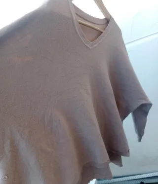 Jersey amplio abierto lados botones talla única