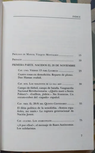 1* edición. Los hijos del 20-N. Fascismo español.