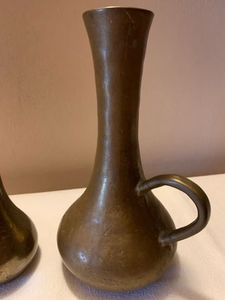 Coppia vasi ottone pesante