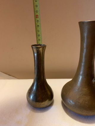 Coppia vasi ottone pesante