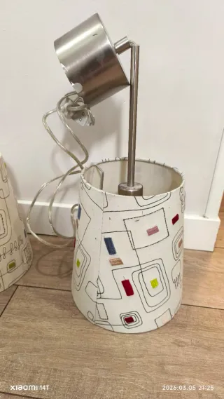 Tulipa lámpara tela Ikea