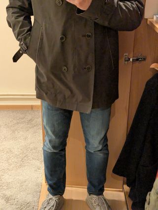 Gabardina Massimo Dutti Hombre Talla M Verde Oliva