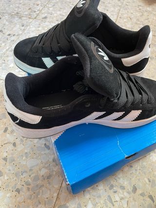 Zapatillas Adidas Campus Negras y Blancas