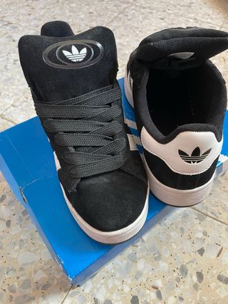 Zapatillas Adidas Campus Negras y Blancas