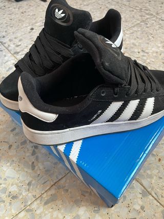 Zapatillas Adidas Campus Negras y Blancas