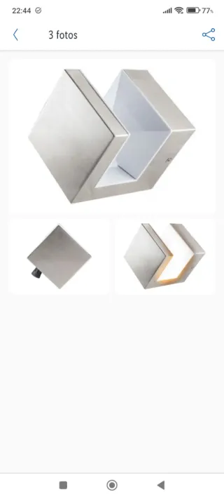 Aplique LED Exterior Pyramid Wall