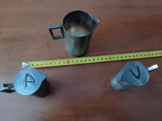 Set di bicchieri per vino da messa degli anni '50 con caraffa