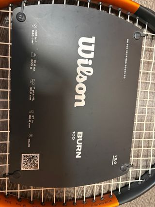 Raqueta tenis Wilson Burn 100 V5.0