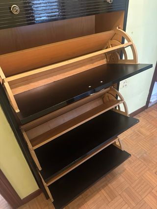 Zapatera vintage madera