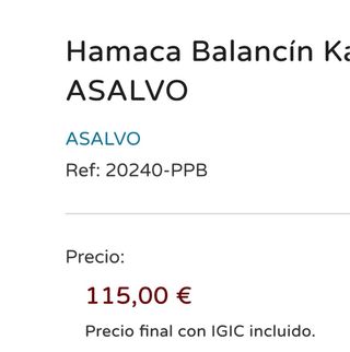 Hamaca balancín Asalvo Kahlo