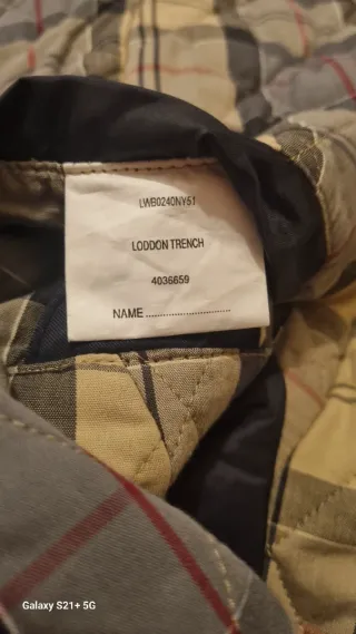 Barbour Trench Loddon Azul Marino