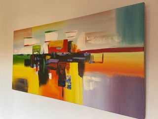 Cuadro abstracto multicolor