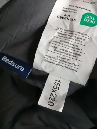 Edredón cama 90 gris BEDSURE