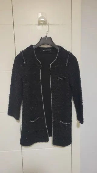 Chaqueta Sfera lentejuelas negra Talla S