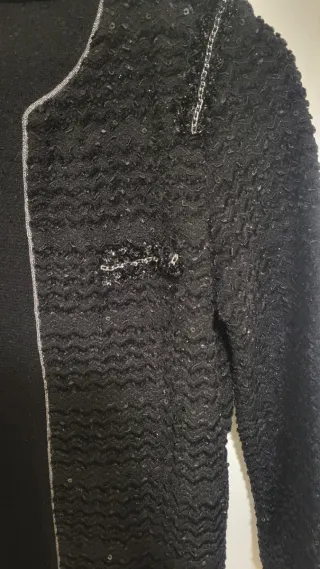 Chaqueta Sfera lentejuelas negra Talla S