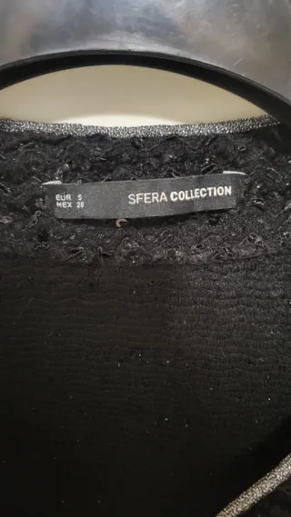 Chaqueta Sfera lentejuelas negra Talla S