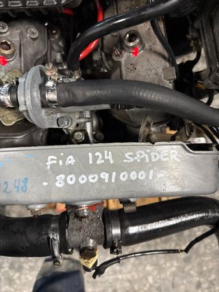 Motor Fiat 124 spider 2000
