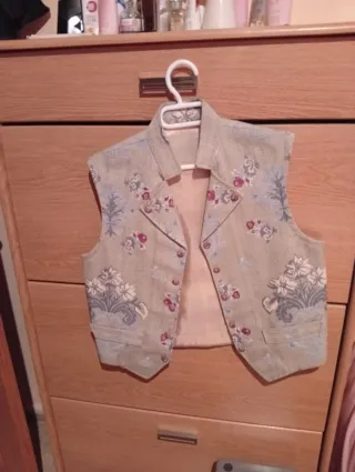 Chaleco Fallera y Fallero Dorado y Negro