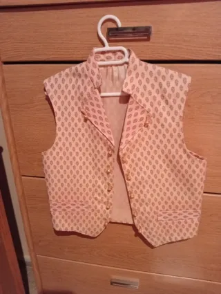 Chaleco Fallera y Fallero Dorado y Negro