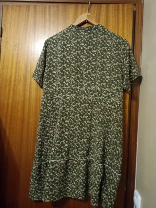 Vestido Blue&Blouze verde estampado floral Talla L