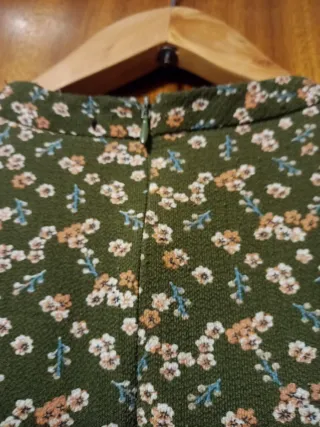 Vestido Blue&Blouze verde estampado floral Talla L