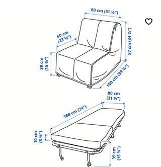 Sillón Cama Ikea Beige