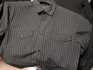 Camisa Angelo Litrico Rayas Finas Talla M