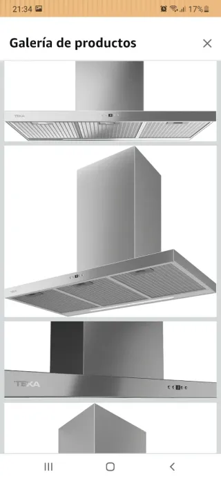 Campana extractora Teka 90 cm Inox