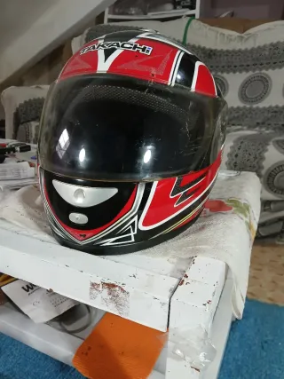 Casco Moto Integral Takachi TK-130X Rojo/Negro