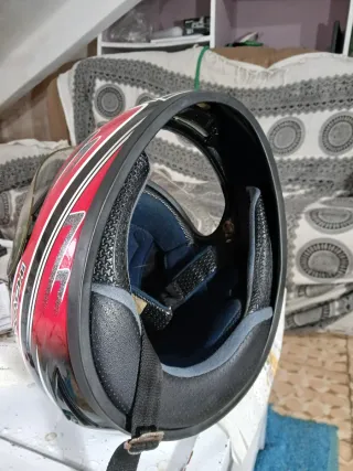 Casco Moto Integral Takachi TK-130X Rojo/Negro